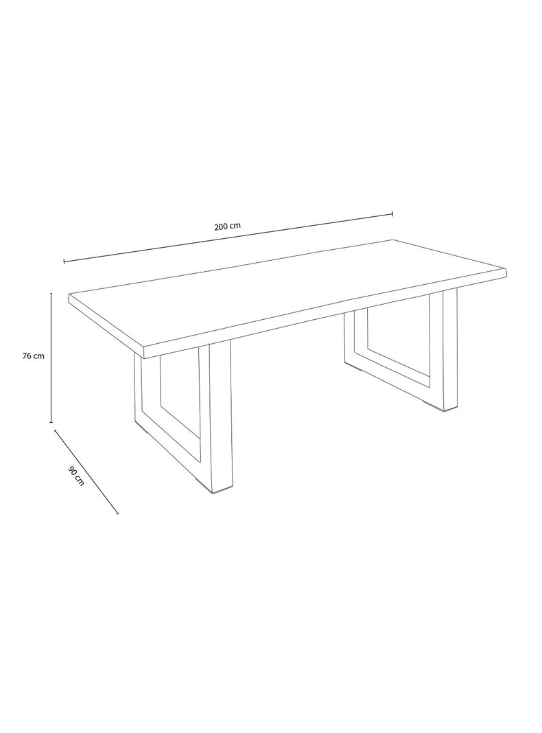 Mesa Comedor Carlton 200x90 cm-1