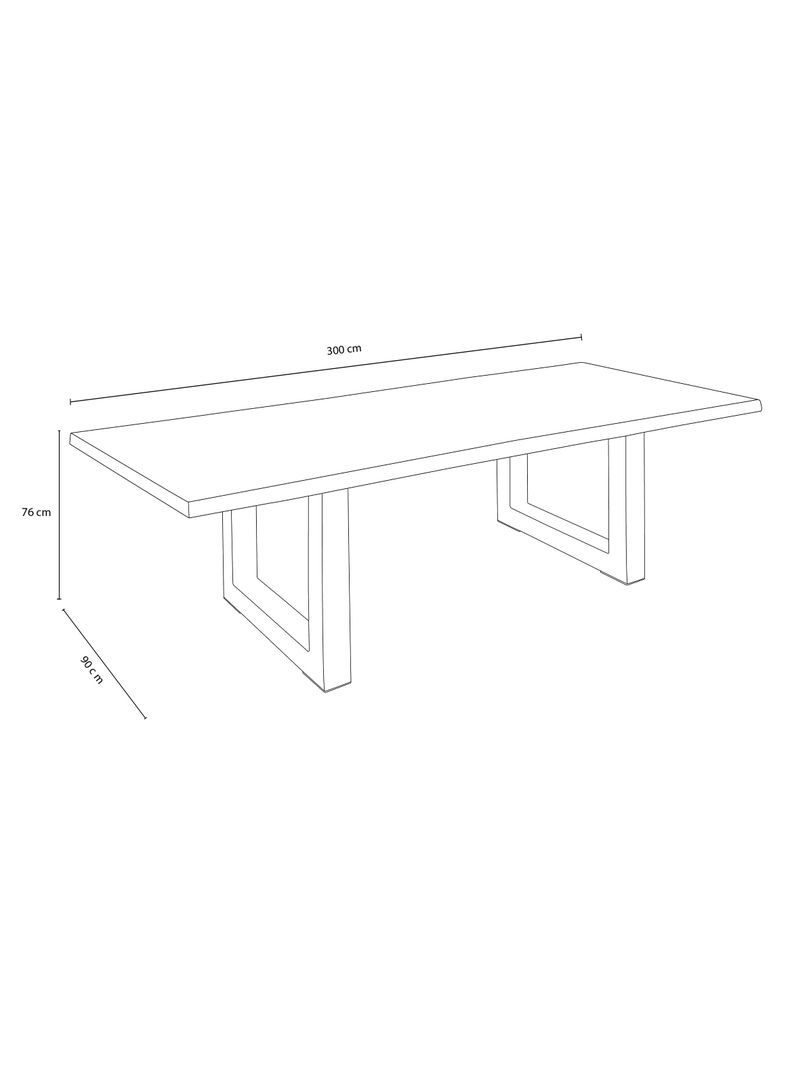 Mesa Comedor Carlton 300x90 cm-2