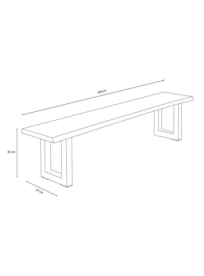 Banqueta Carlton 190 cm-2