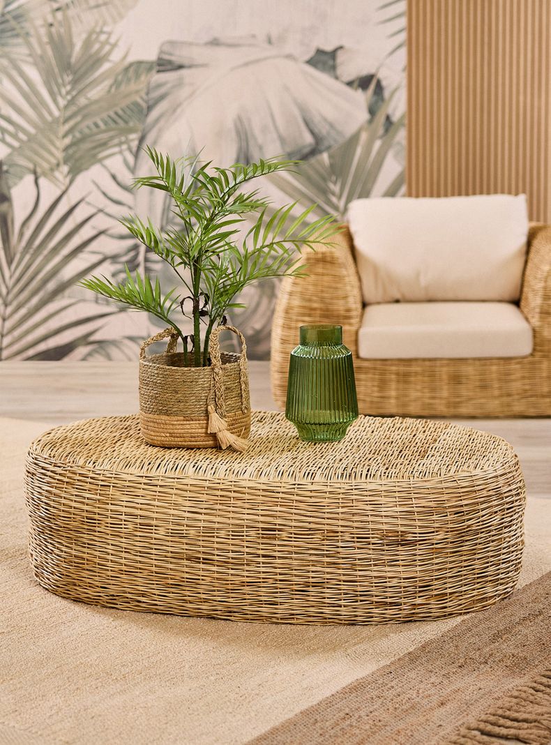 Mesa Centro Aurora 75x122 cm Ratán-6