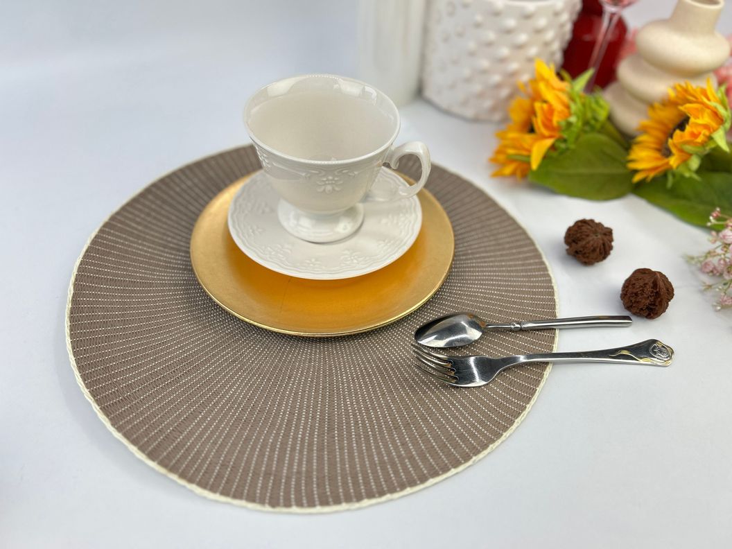 Set 4 Individuales Gris 38 cm-1