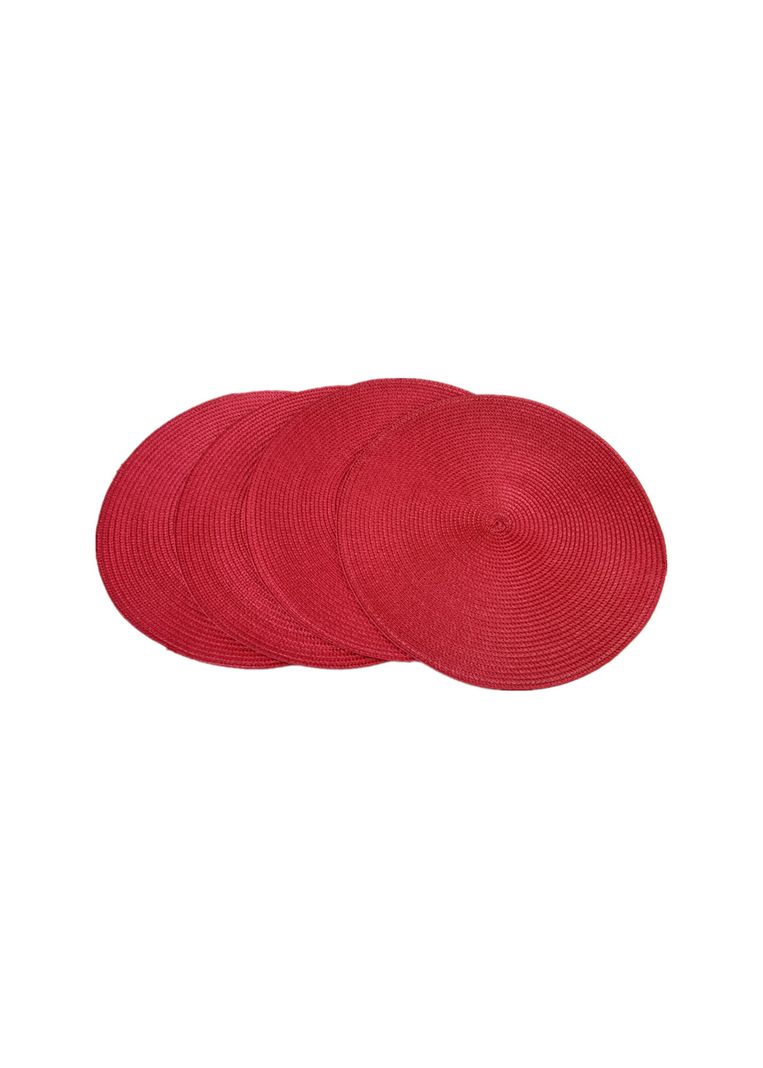 Pack 4 Individuales Rojo 38 cm-0