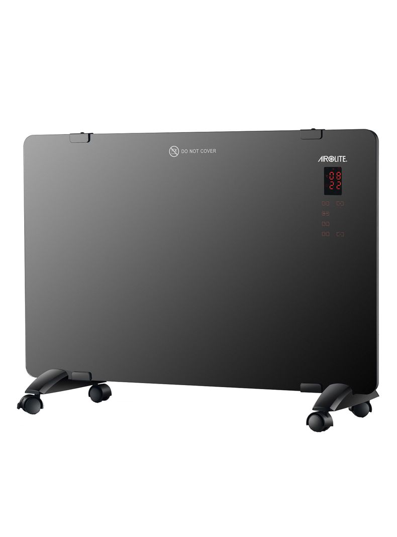 Convector Panel Espejo Airolite 2000 W CO-RP 2000 II Negro-0