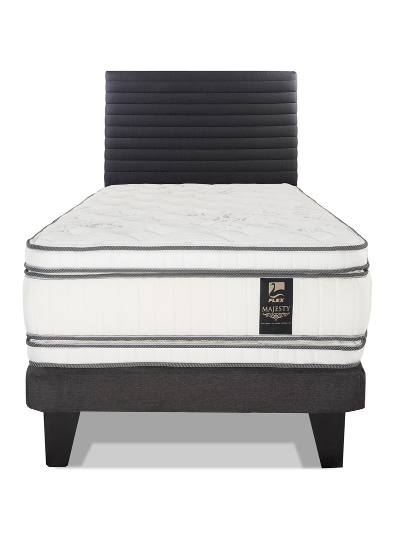 Cama Europea Majesty 1.5 Plazas + Respaldo Modern-2