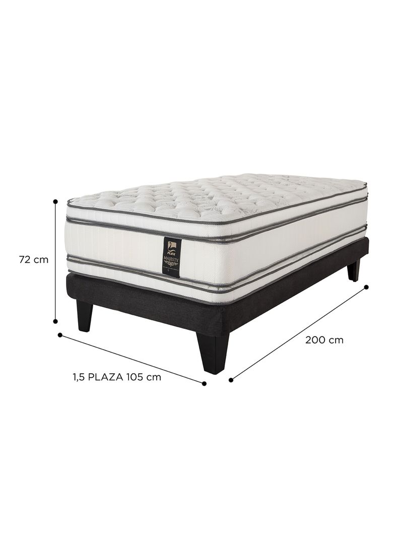 Cama Europea Majesty 1.5 Plazas-1
