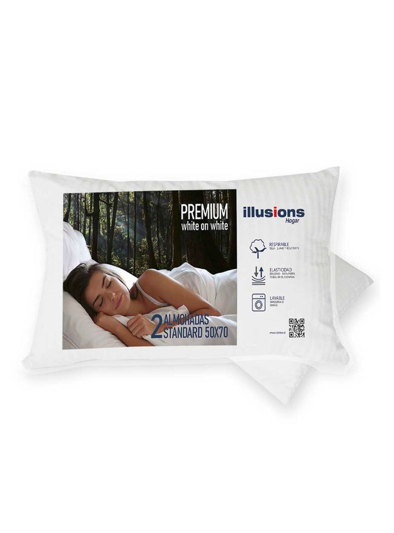 Pack 2 Almohadas Premium 50x70 cm-0