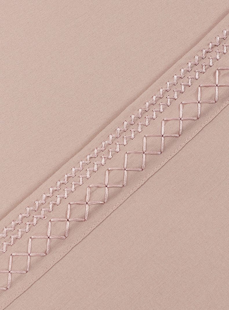 Juego de Sábanas Broderie Rosa 1.5 Plazas-1