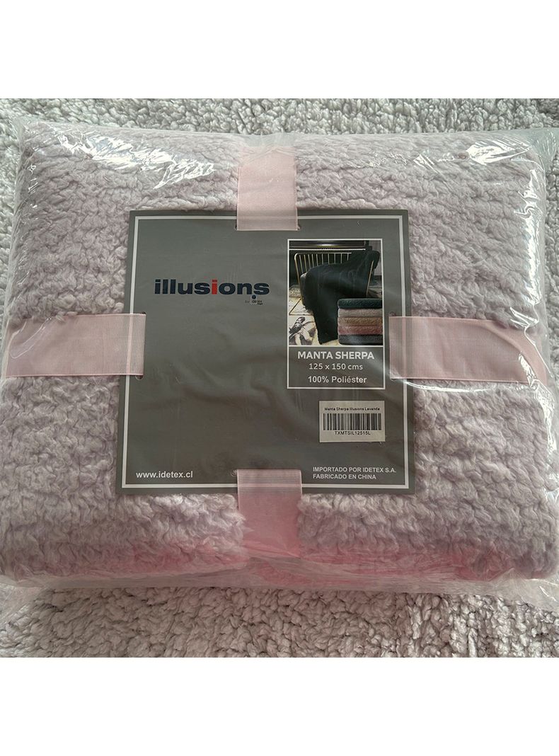 Manta Sherpa Lavanda 125x150 cm-1