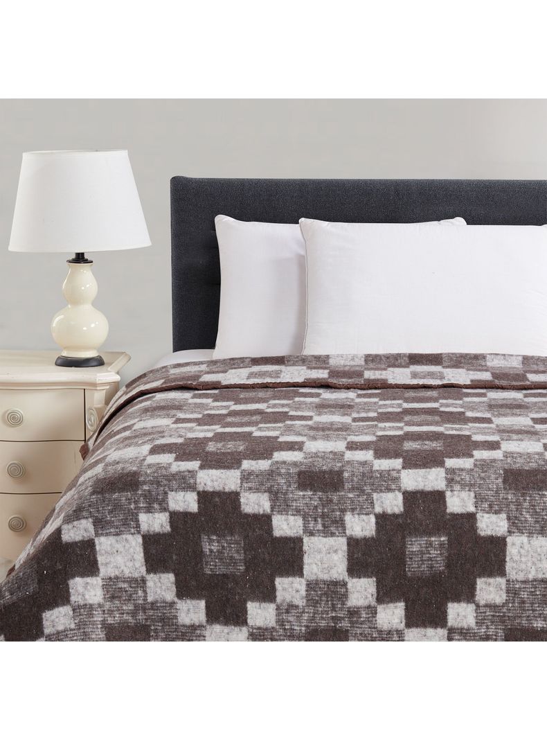 Frazada Jacquard Café 1.5 Plazas-1