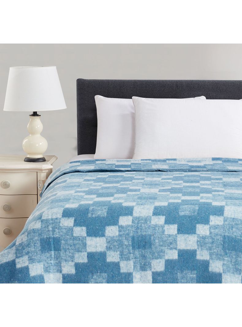 Frazada Jacquard Celeste King-1