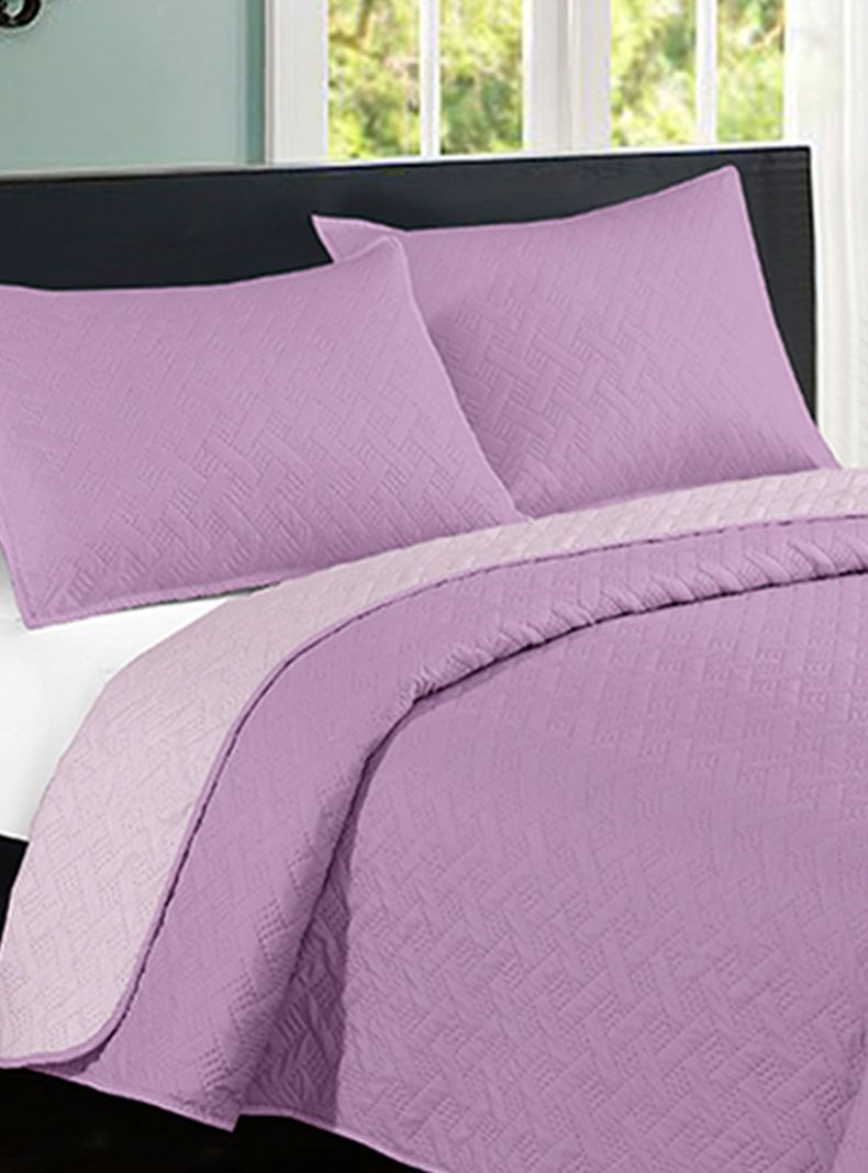 Quilt Bicolor King Plazas Morado-1