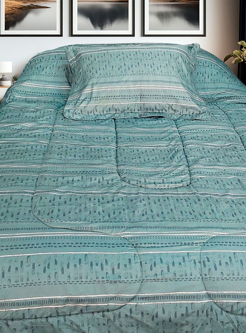 Plumón Sherpa Estampado Luc 1.5 Plazas-0