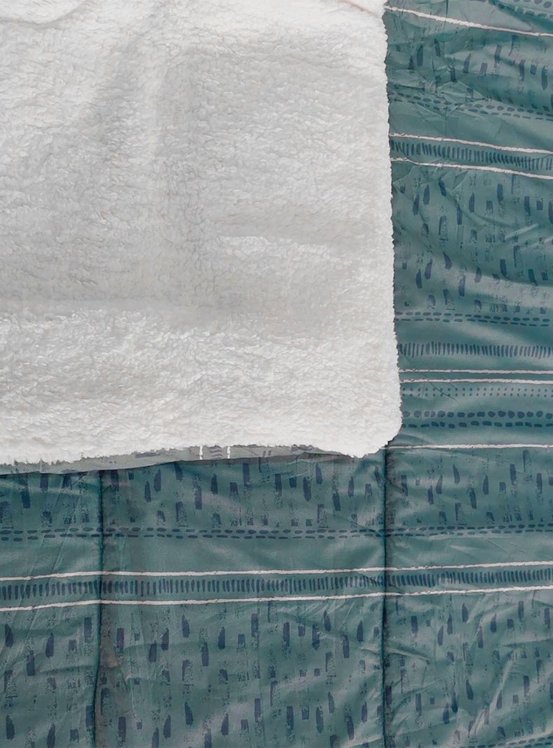 Plumón Sherpa Estampado Luc 1.5 Plazas-1