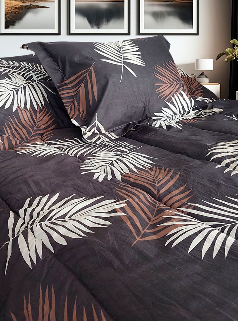 Plumón Sherpa Estampado 1.5 Plazas Nadine-1