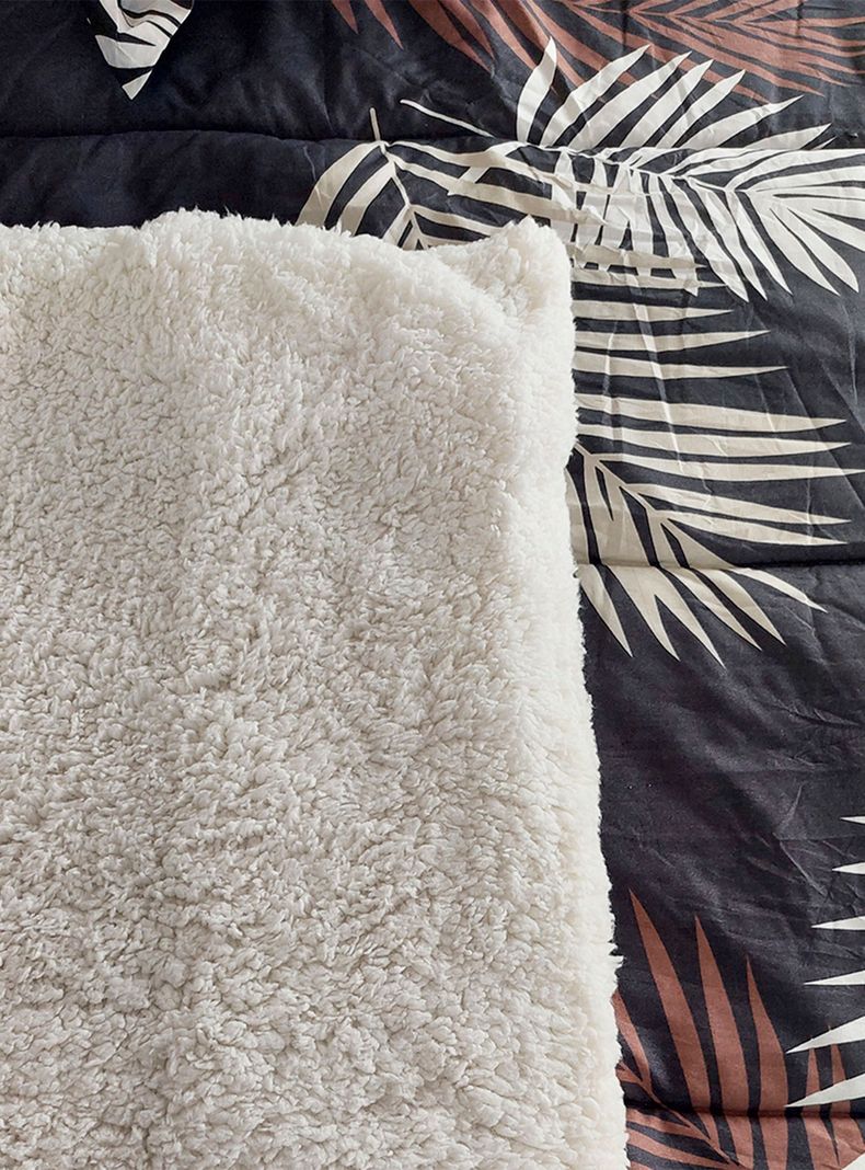 Plumón Sherpa Estampado 1.5 Plazas Nadine-2