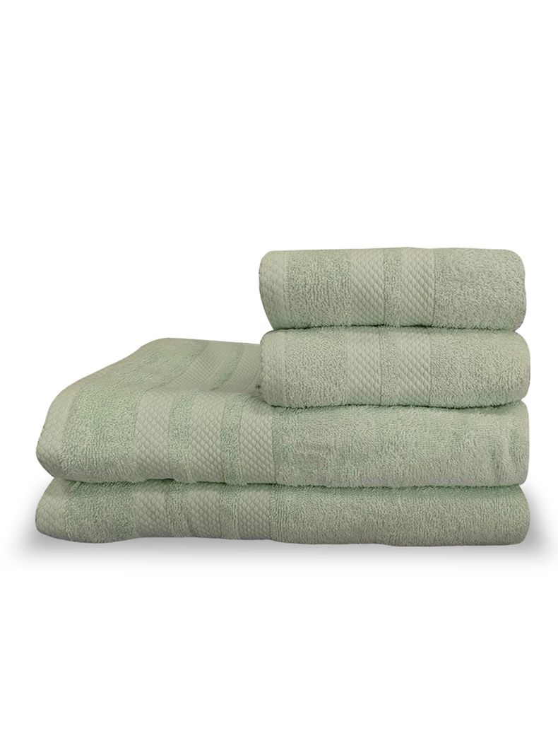 Set de 4 Toallas Menta