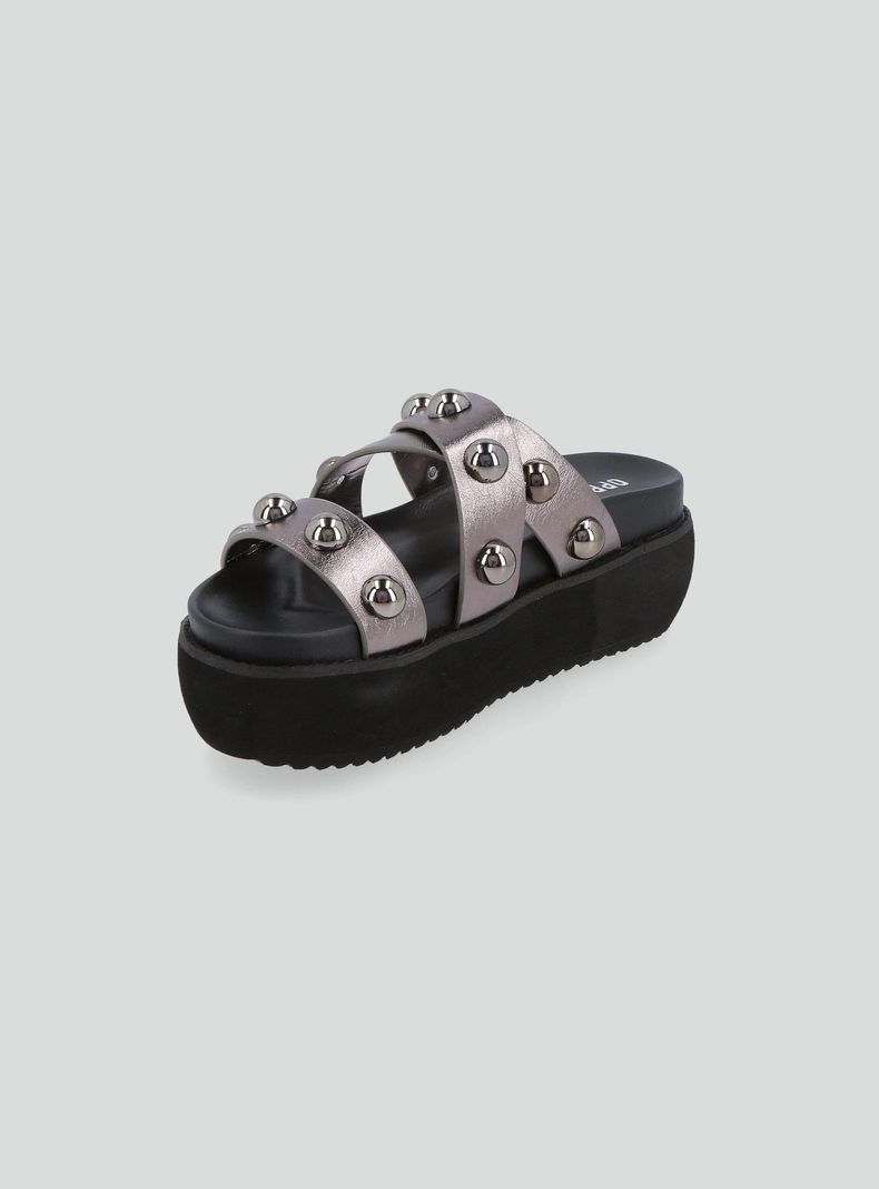Sandalia Plataforma Tachas Mujer-2