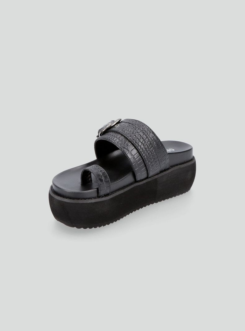Sandalia Plataforma Hebilla Western Mujer-2