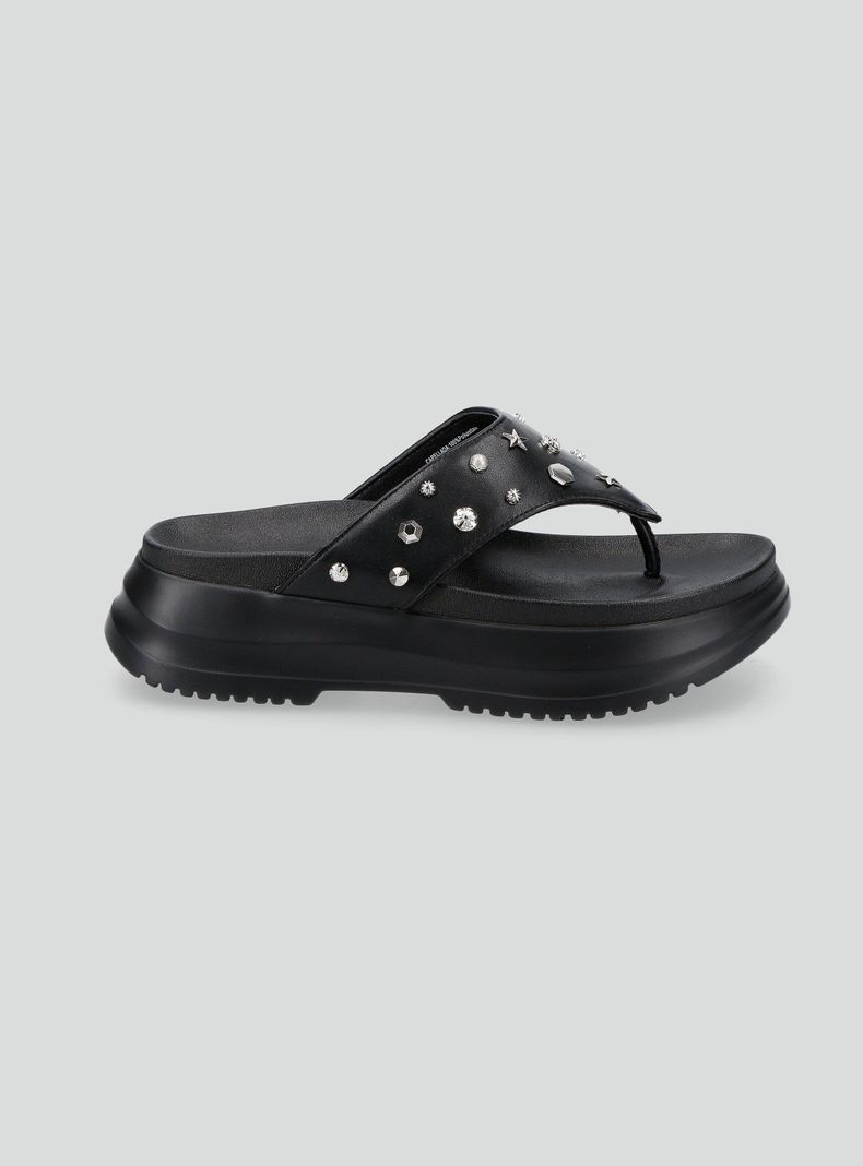 Sandalia Flip Flop Tachas Plataforma Mujer-1