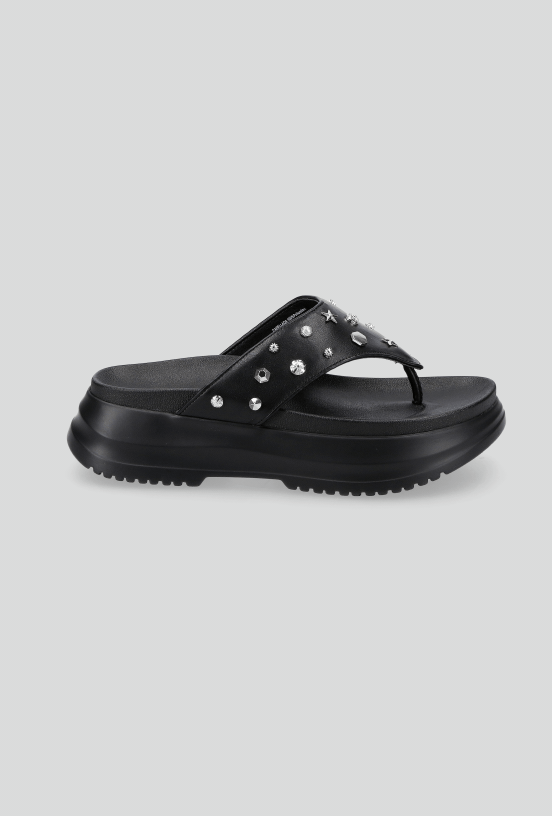 Sandalia Flip Flop Tachas Plataforma Mujer-4