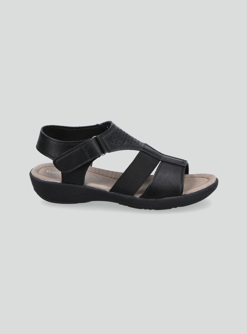 Sandalia Elastico y Diseño Calado Mujer-1