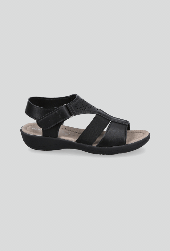 Sandalia Elastico y Diseño Calado Mujer-4