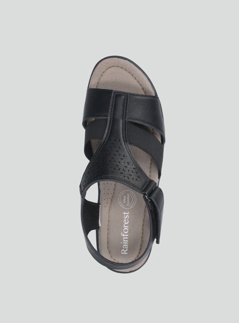 Sandalia Elastico y Diseño Calado Mujer-3