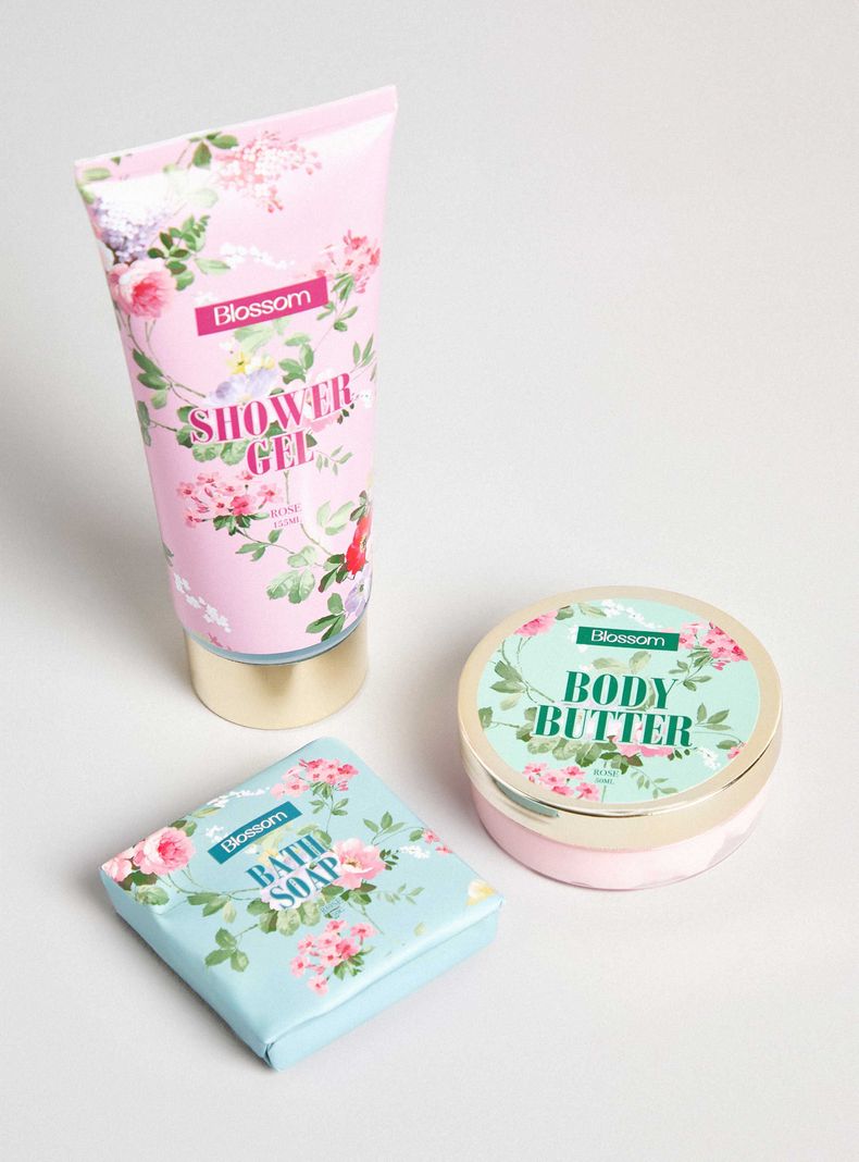 Set de Belleza Caja Floral Rose 3 Piezas-1