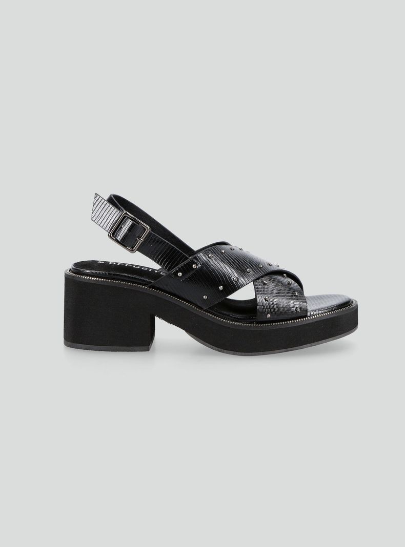 Sandalia Taco Plataforma Tachas Mujer-1