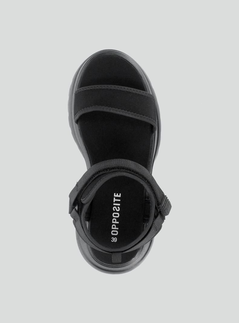Sandalia Plataforma Deportiva Velcro Mujer-3