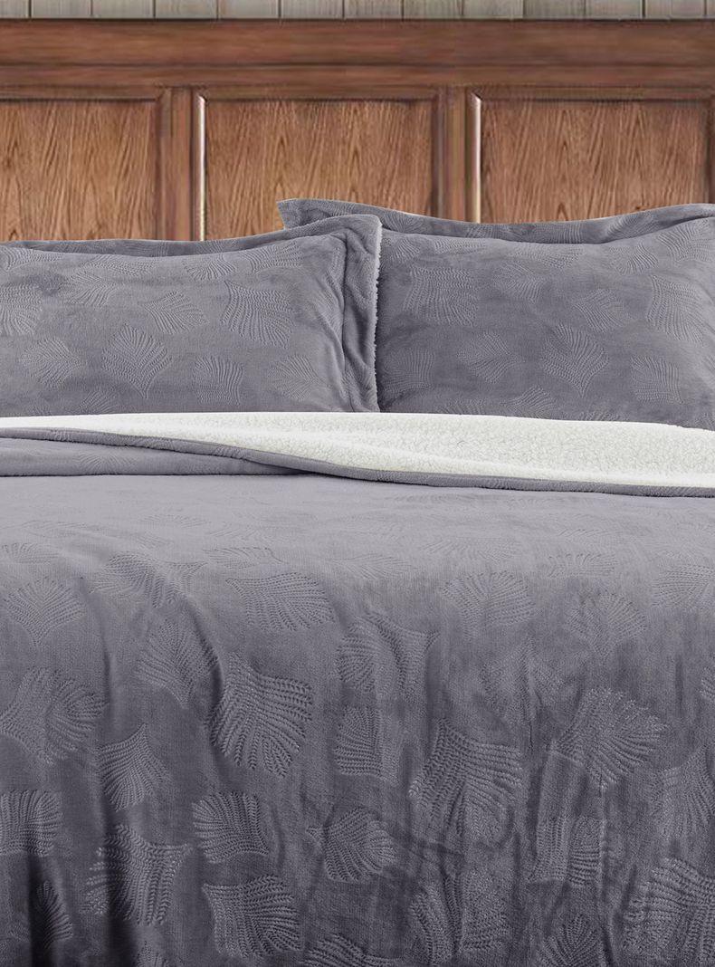 Cobertor Embossed Sage 2 Plazas-1