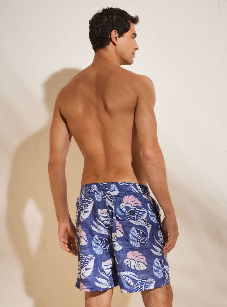 Short de Baño Summer Print Hojas-1