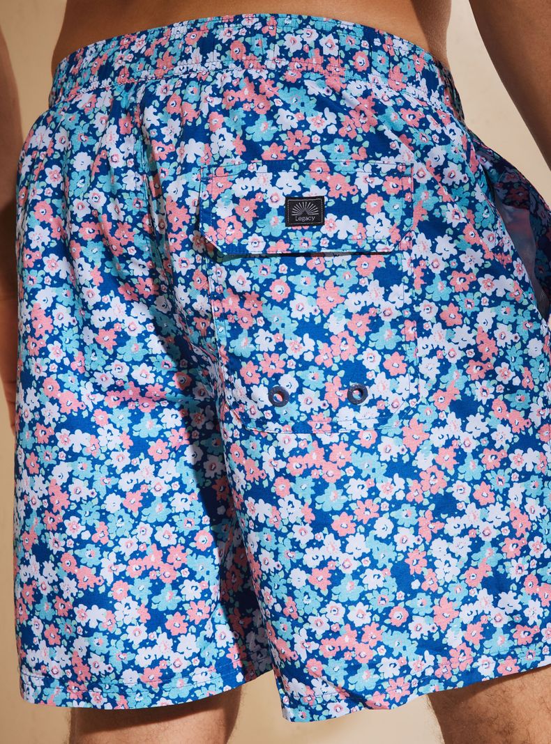 Short de Baño Print Mini Flores-3