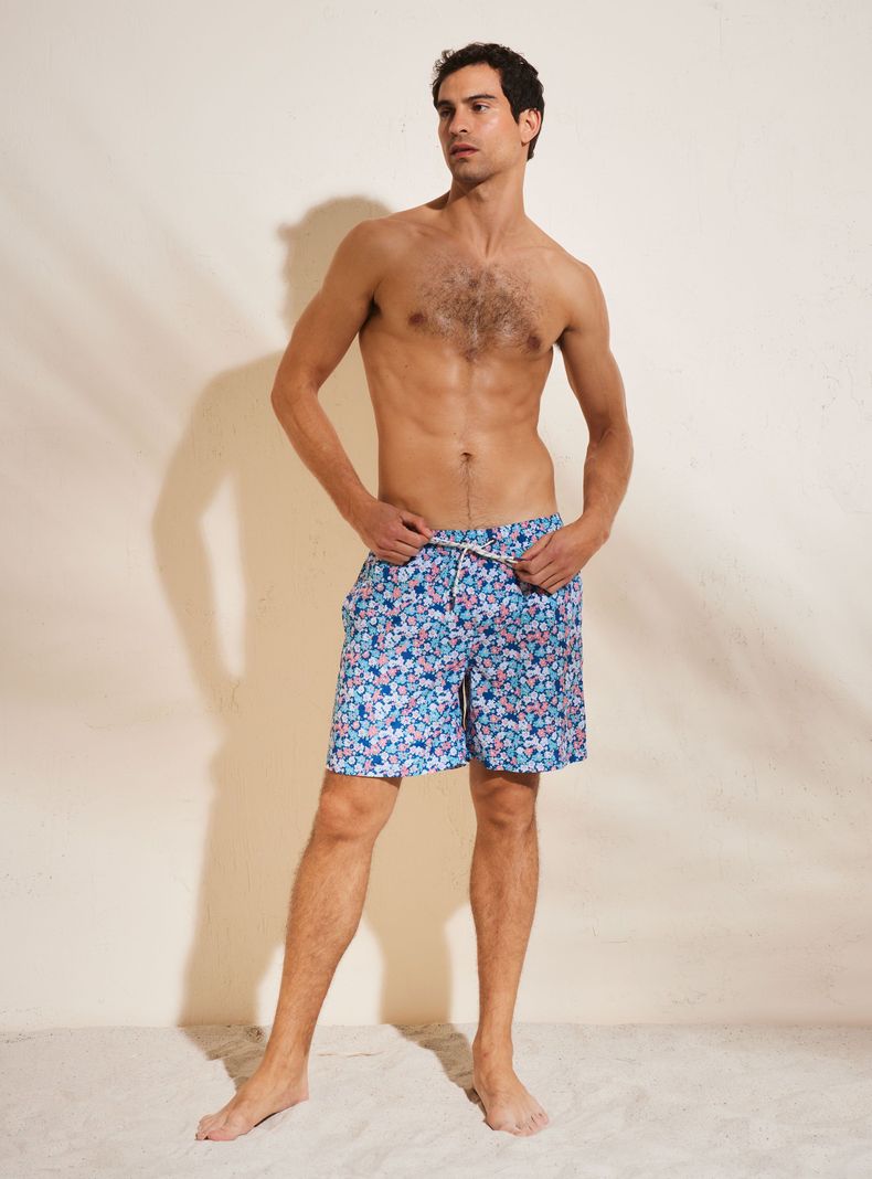 Short de Baño Print Mini Flores-4