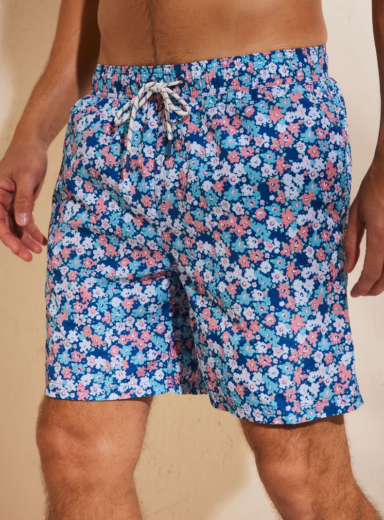 Short de Baño Print Mini Flores-2