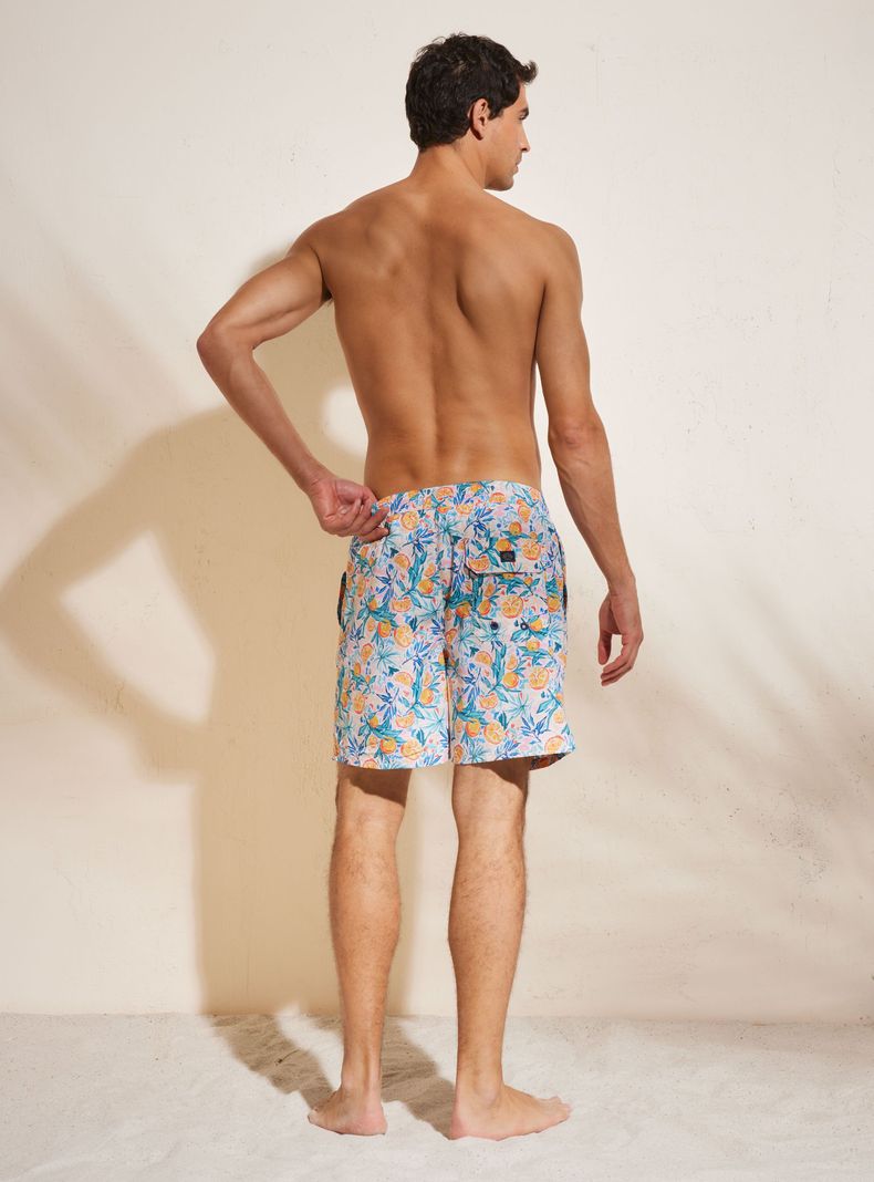 Short de Baño Print con Naranjas-5