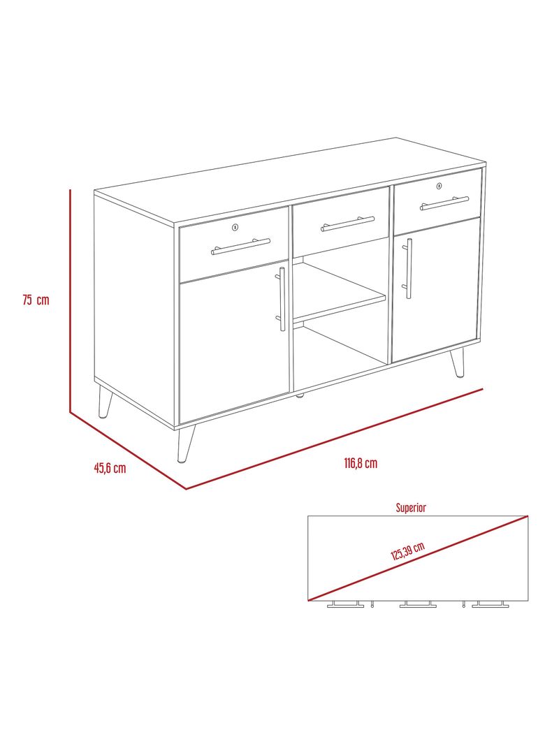 Mueble Archivador Bilbao Miel TuHome-1