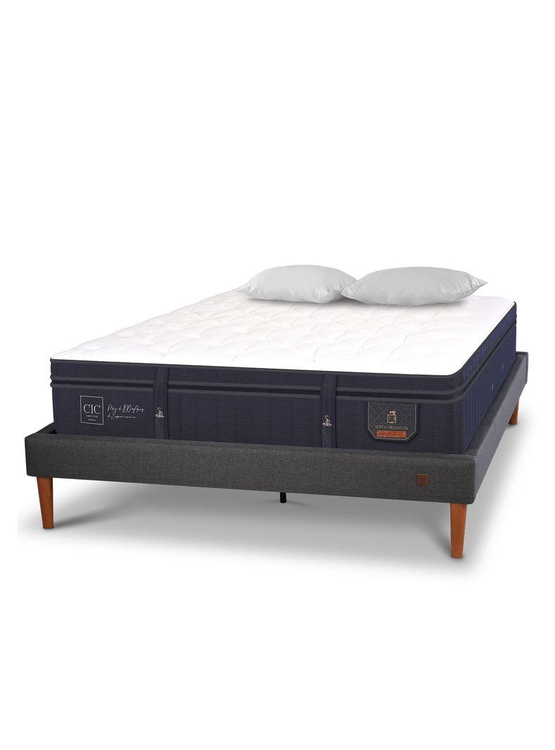 Cama Europea Curve Super Premium 2 Plazas + Almohada-0