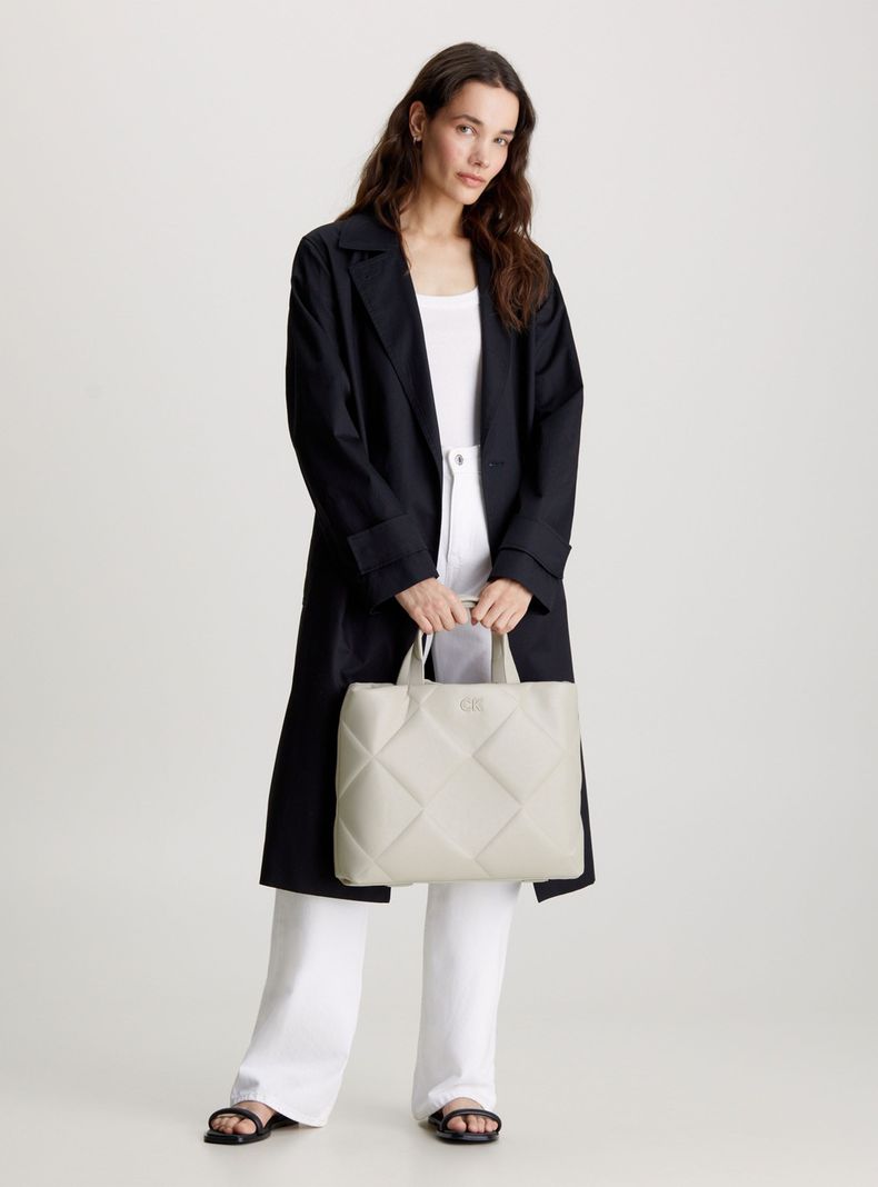 Cartera Calvin Klein Beige Poliéster-4