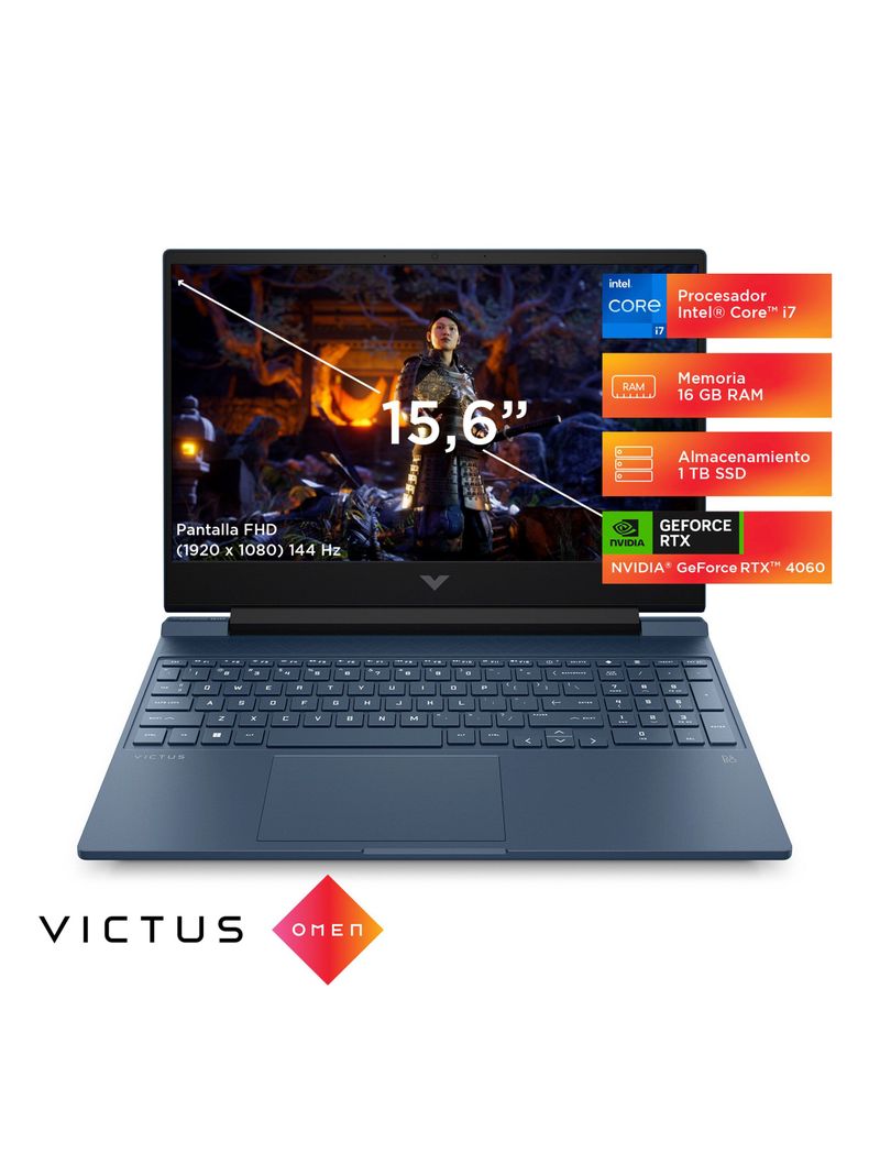 Notebook Gaming Victus 15-fa1013la Intel Core i7 NVIDIA GeForce RTX 4060 8GB GDDR6 16GB RAM 1TB SSD 15.6" FHD 144 Hz Windows 11 Home-2