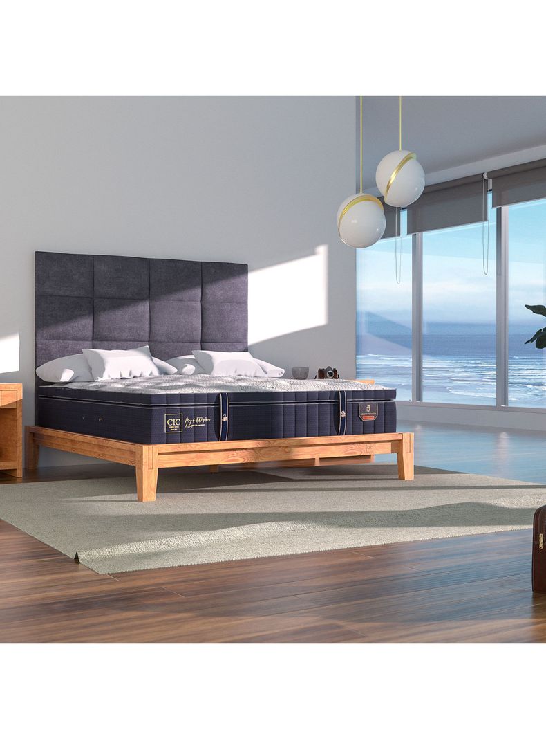 Cama Europea Curve Grand Premium 2 Plazas-4