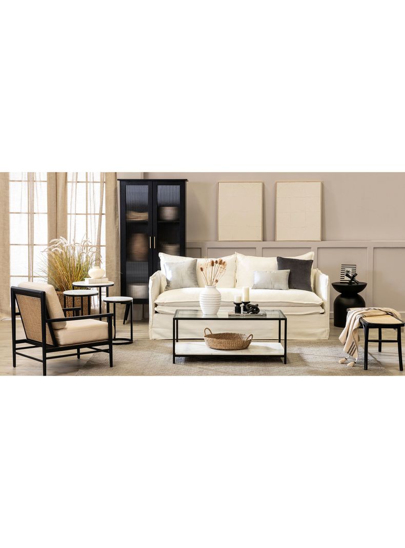 Sitial Josefa Ratán Negro/Beige-7