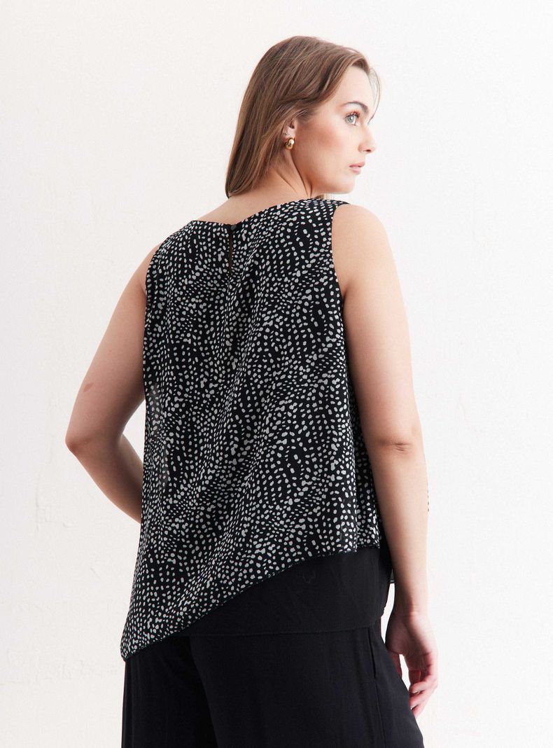 Blusa Doble Capa Diagonal-1