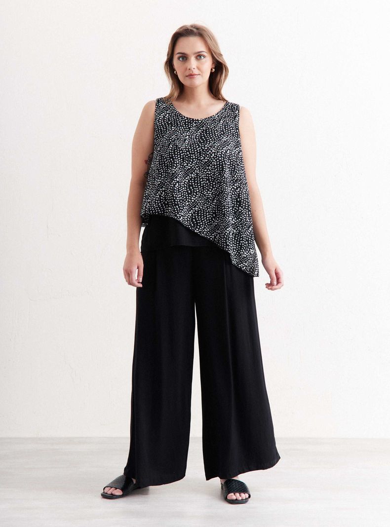 Blusa Doble Capa Diagonal-4