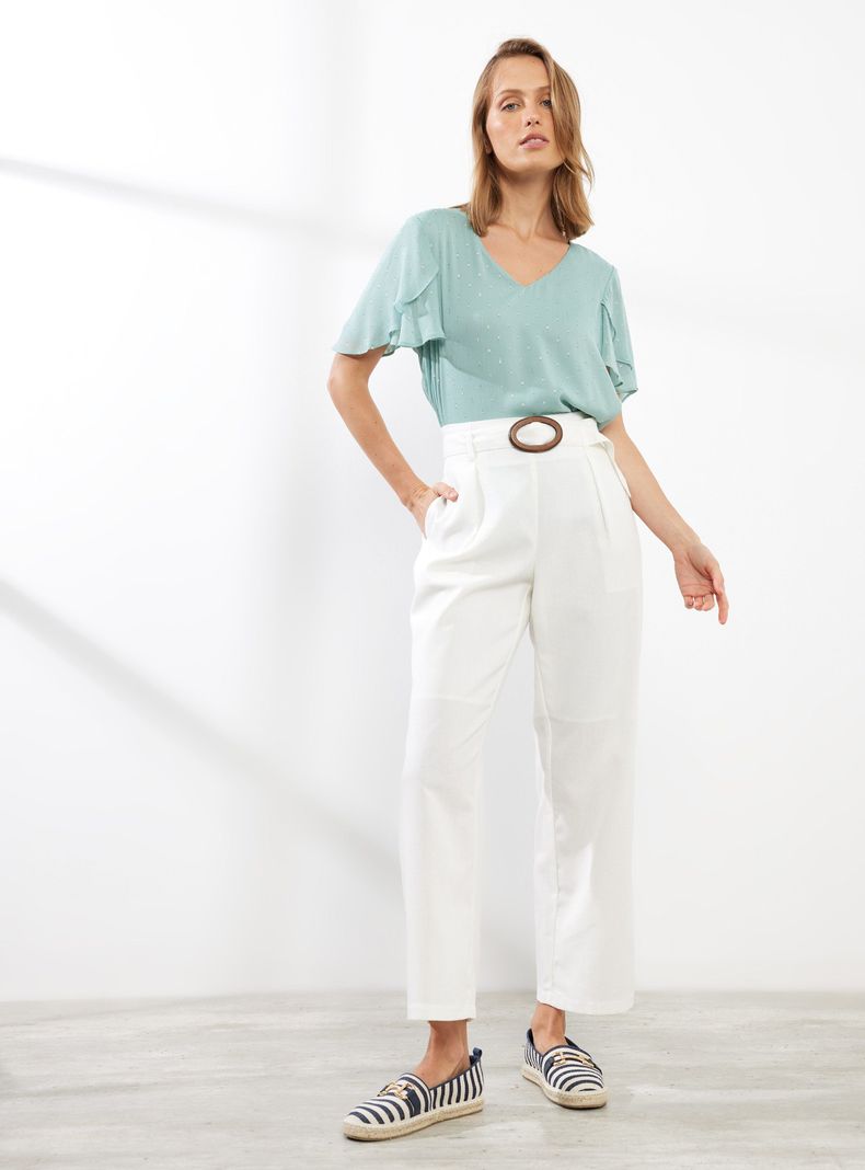 Blusa Satín con Bordado de Lurex-4