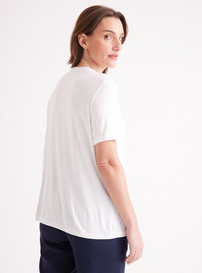 Polera con Aplicación de Brillos-1