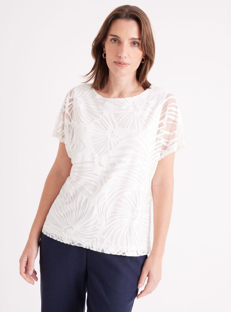 Polera Manga Kimono con Peto Interior-0
