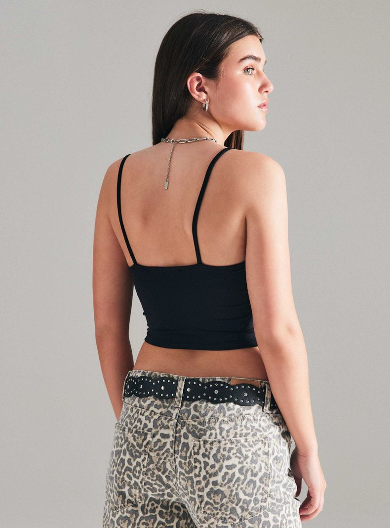 Polera Elasticada con Tirantes-1