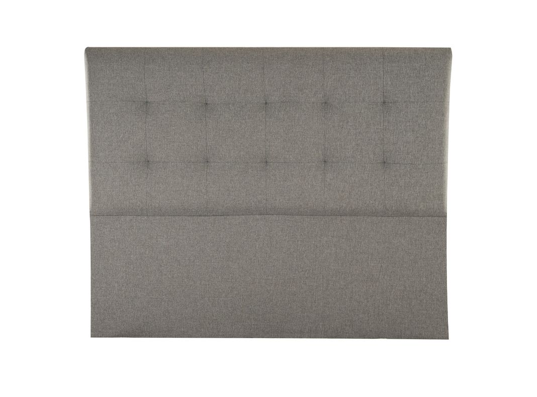 Respaldo Capitone Design Gris Súper King-0