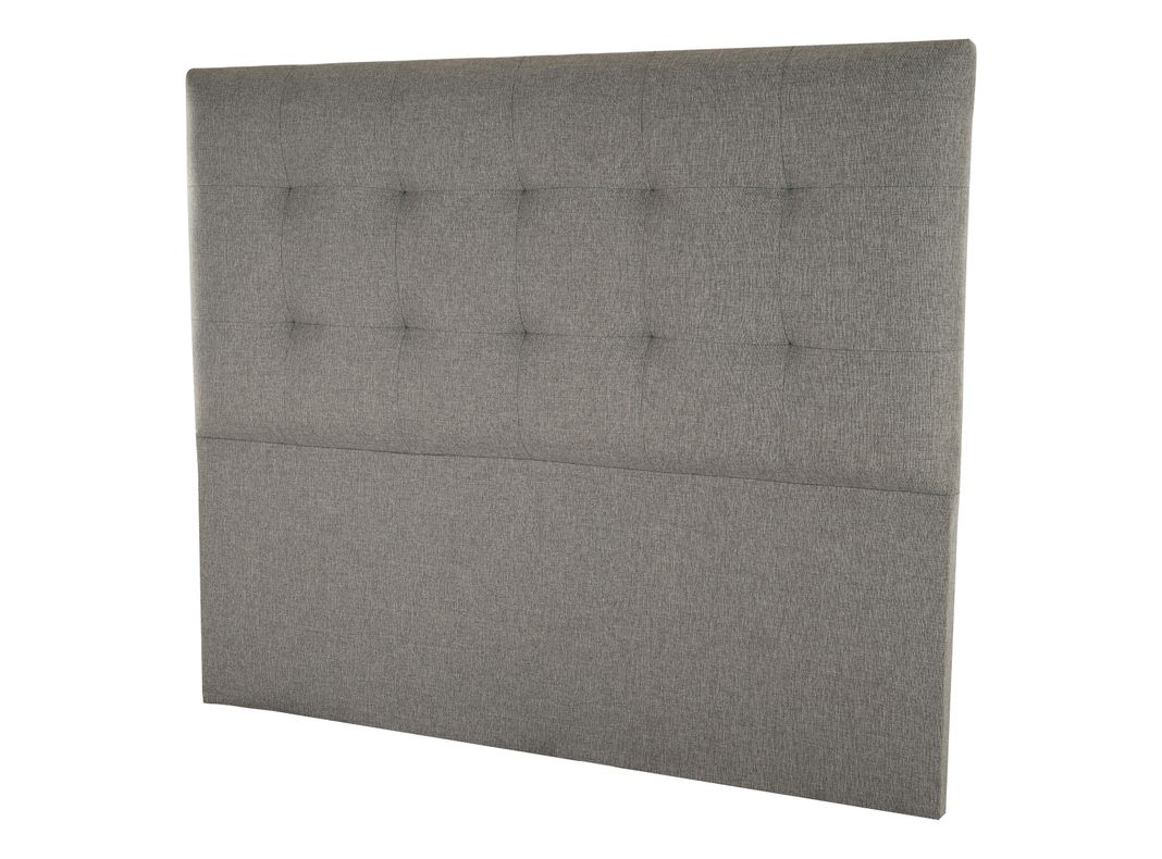 Respaldo Capitone Design Gris Súper King-1